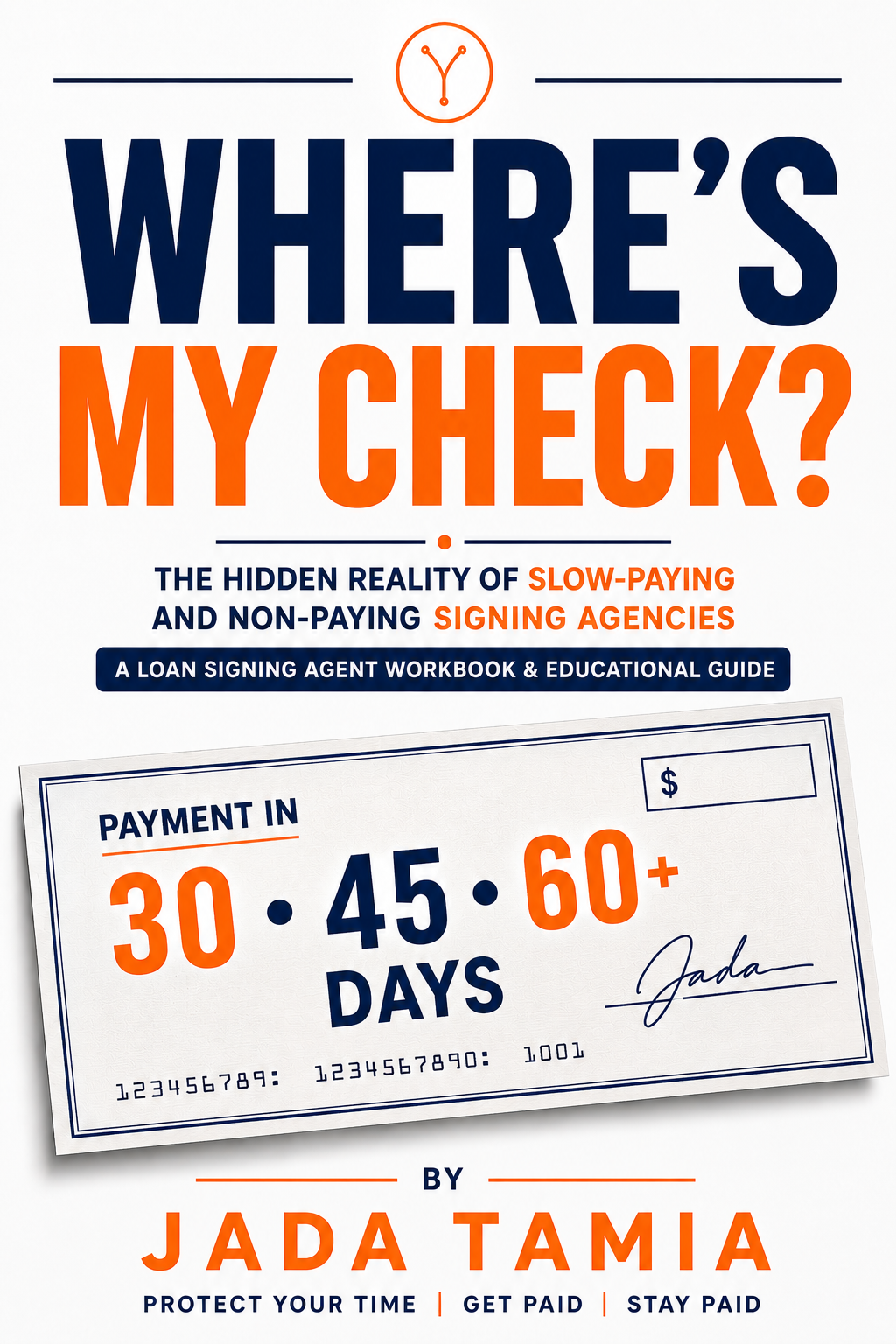 Where's My Check workbook cover